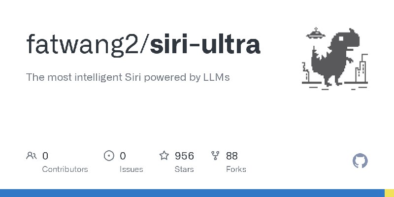 GitHub - fatwang2/siri-ultra: The most intelligent Siri powered by LLMs